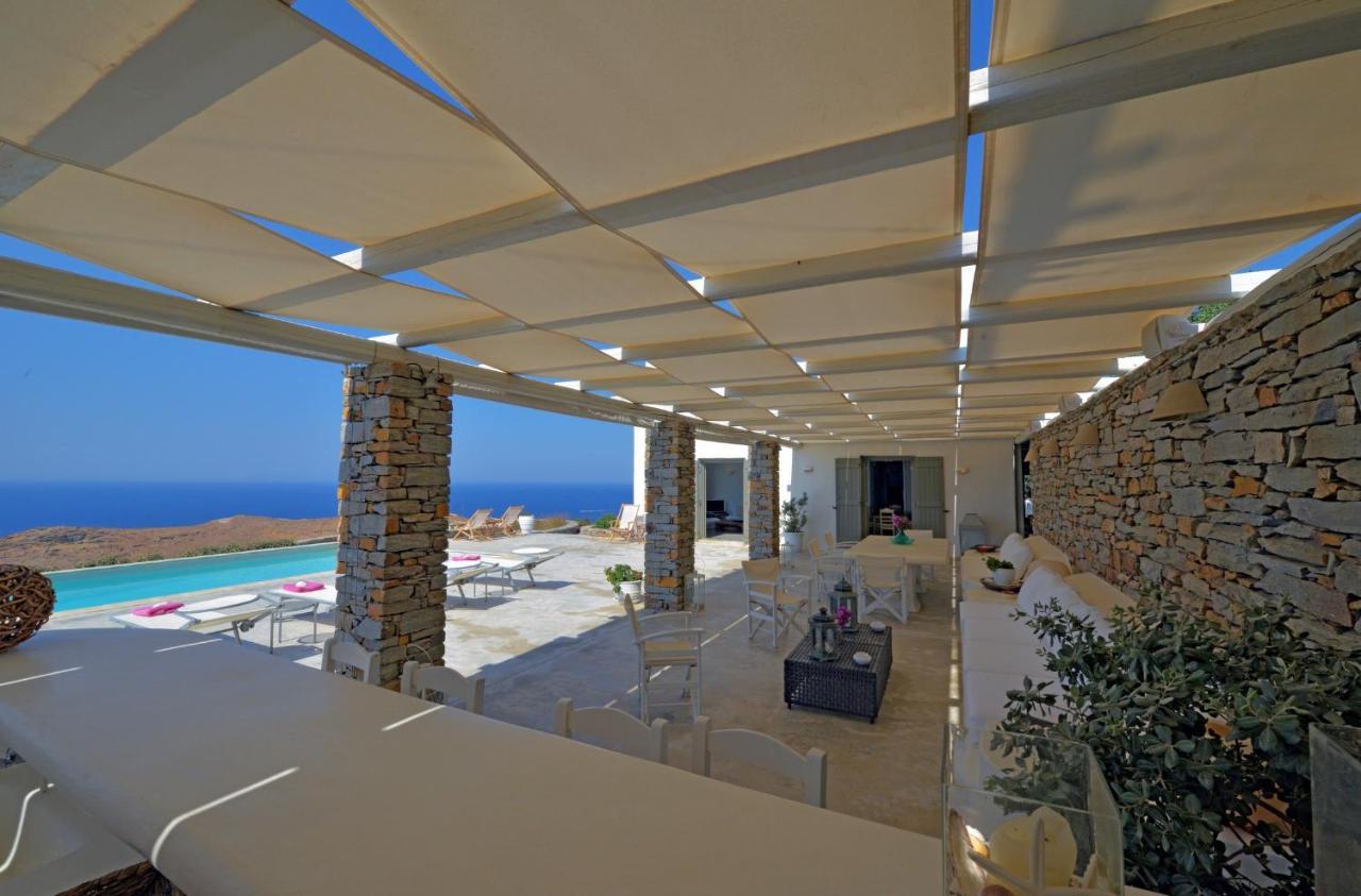 Spectacular Sunset View Villa At Melissaki Ioulis Εξωτερικό φωτογραφία