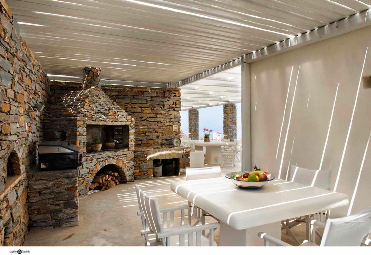 Spectacular Sunset View Villa At Melissaki Ioulis Εξωτερικό φωτογραφία