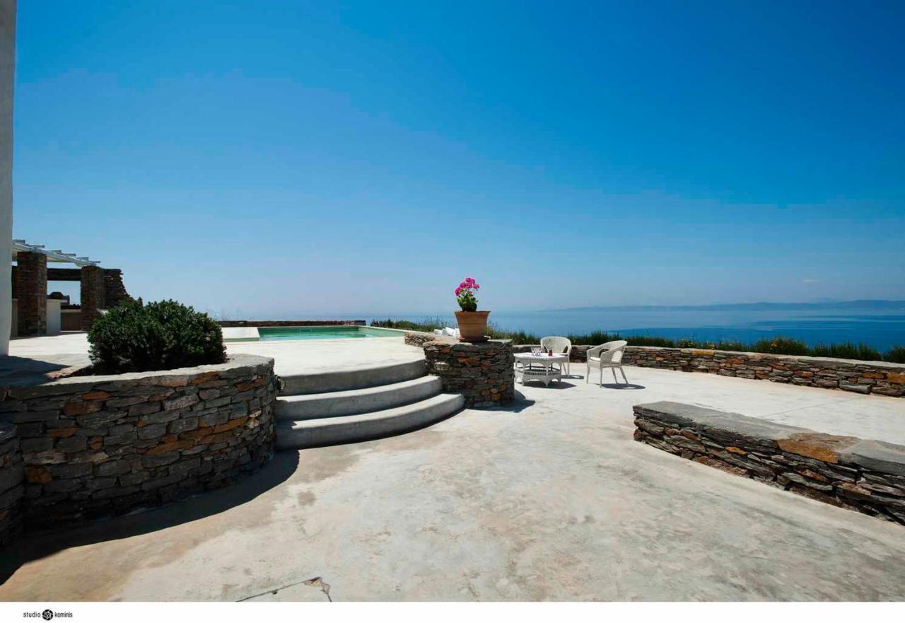 Spectacular Sunset View Villa At Melissaki Ioulis Εξωτερικό φωτογραφία